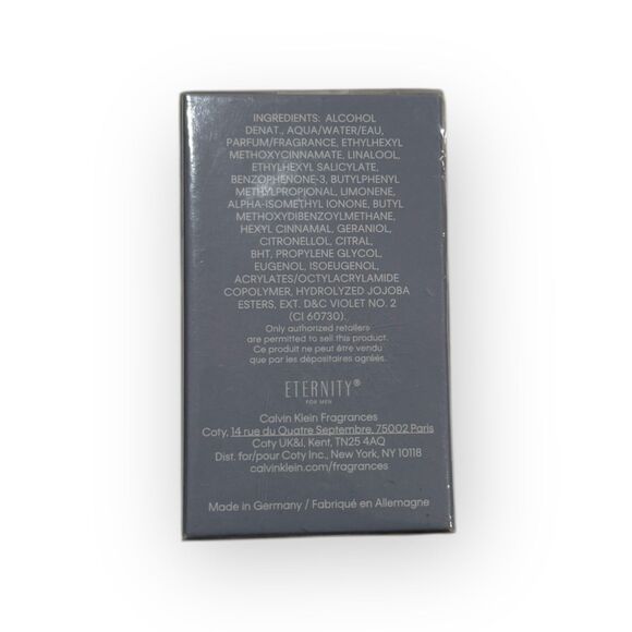 Calvin Klein Eternity for Men Eau de Toilette 1 oz – Classic Fresh Scent – NEW - Picture 2 of 3